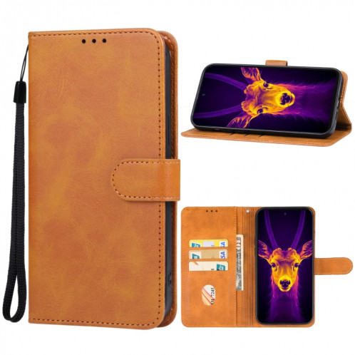 Pour étui de téléphone en cuir Ulefone Armor 25T Pro (marron) SH713B540-06