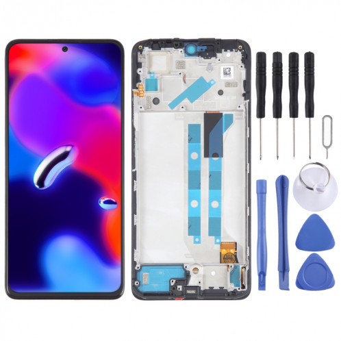 Écran LCD matériel OLED pour Xiaomi Redmi Note 11 Pro + 5G Inde numériseur assemblage complet avec cadre SH5111255-00