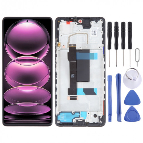Écran LCD d'origine en matériau OLED pour Xiaomi Redmi Note 12 Pro 5G ensemble complet de numériseur avec cadre SH5113986-06