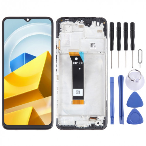 Écran LCD matériel OEM pour assemblage complet du numériseur Xiaomi Poco M5 4G avec cadre SH5119730-06