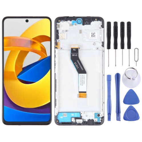 Écran LCD matériel OEM pour l'assemblage complet du numériseur Xiaomi Poco M4 Pro 5G avec cadre SH5121443-06