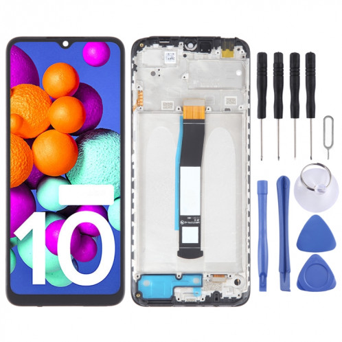 Écran LCD matériel OEM pour Xiaomi Redmi 10 India Digitizer Full Assembly avec cadre SH51281379-06