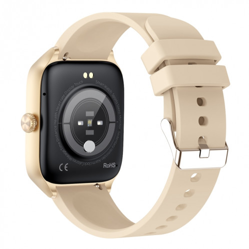T19 Pro 1,96 pouces IP67 Montre intelligente à bande de silicone étanche, prend en charge les appels Bluetooth à double mode / Surveillance de la fréquence cardiaque (Or) SH001D462-022