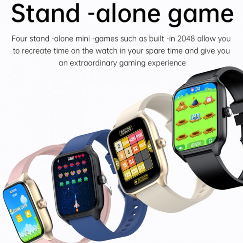 T19 Pro 1,96 pouces IP67 Montre intelligente à bande de silicone étanche, prend en charge les appels Bluetooth à double mode / surveillance de la fréquence cardiaque (bleu) SH001C114-022