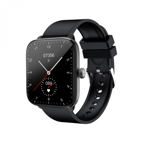 T20 1,96 pouces IP67 Montre intelligente à bande de silicone étanche, prend en charge les appels Bluetooth à double mode / surveillance de la fréquence cardiaque (noir) SH801A1922-023