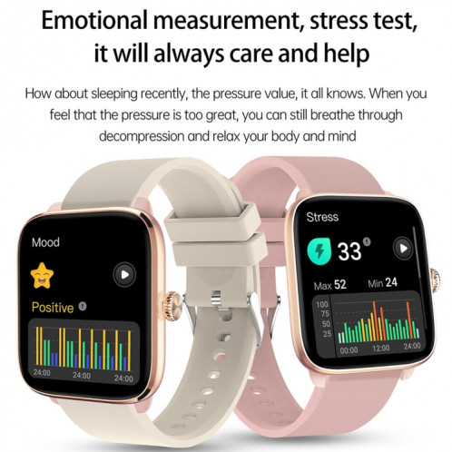 T20 1,96 pouces IP67 montre intelligente étanche en silicone, prend en charge les appels Bluetooth double mode / surveillance de la fréquence cardiaque (bleu) SH801C1067-023