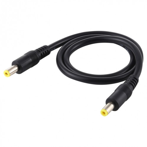 Fiche d'alimentation CC 5,5 x 2,5 mm Câble de connecteur adaptateur mâle à mâle, longueur du câble: 50 cm (noir) SH301A292-04