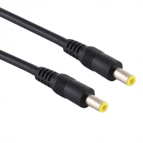 Fiche d'alimentation CC 5,5 x 2,5 mm Câble de connecteur adaptateur mâle à mâle, longueur du câble: 1,5 m (noir) SH303A986-04