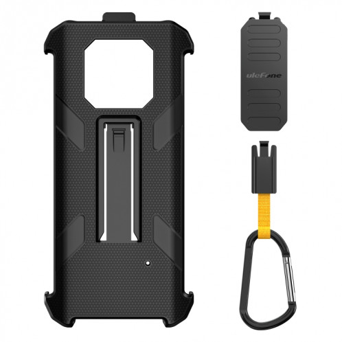 Pour Ulefone Armor 22 Ulefone Back Clip Phone Case avec mousqueton (noir) SU802A1361-07