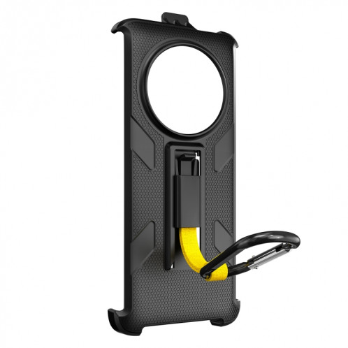 Pour Ulefone Armor 23 Ultra Ulefone Back Clip Phone Case avec mousqueton (noir) SU805A65-08