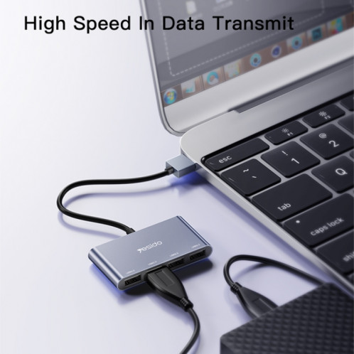 Yesido HB12 4 en 1 USB Station d'Accueil Multifonction HUB Adaptateur SY81281666-09