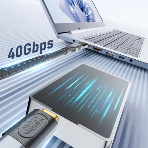 Adaptateur femelle 40 Gbit/s 240 W USB-C/Type-C vers USB-C/Type-C femelle (noir) SH901A1608-07