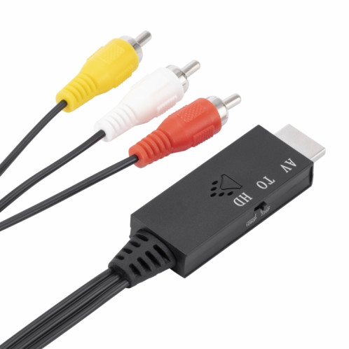 Convertisseur AV vers HDMI 1080P HD, longueur : 1 m (noir) SH401A778-06