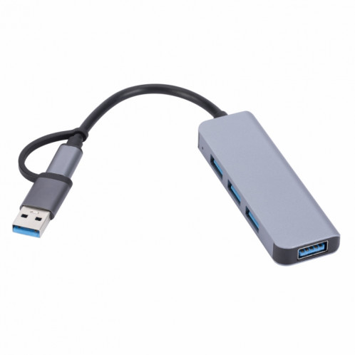 2301 4 en 1 USB + USB-C / Type-C vers USB Adaptateur HUB de station d'accueil multifonction SH8236584-06