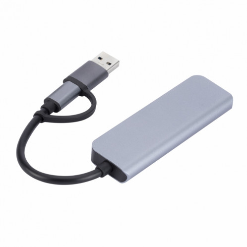2301 4 en 1 USB + USB-C / Type-C vers USB Adaptateur HUB de station d'accueil multifonction SH8236584-06