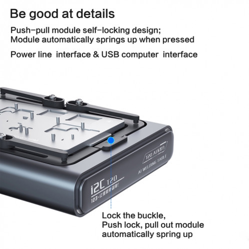 i2C T20 Plate-forme de chauffage à couche intermédiaire de carte mère intelligente pour iPhone X-13 Series, prise : US SH9101771-013