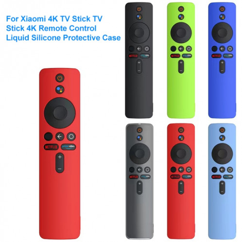 Pour étui de protection en silicone liquide pour télécommande Xiaomi MiBox S (bleu ciel) SH102D1262-05