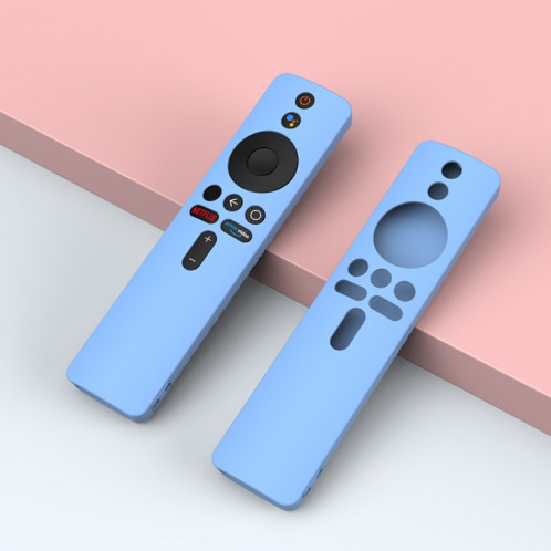 Pour Xiaomi MiBox S Étui de protection en silicone liquide pour télécommande (Noir) SH102A156-05