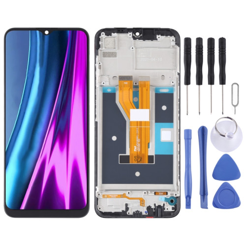 Pour Realme Narzo 50i 4G RMX3235 OEM écran LCD numériseur assemblage complet avec cadre SH5008162-07