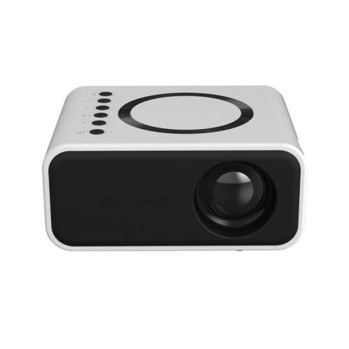 Le mini projecteur LCD T300S 320 x 240 24 lumens ANSI prend en charge le même écran filaire et sans fil, spécification : prise britannique (blanc) SH203B975-012