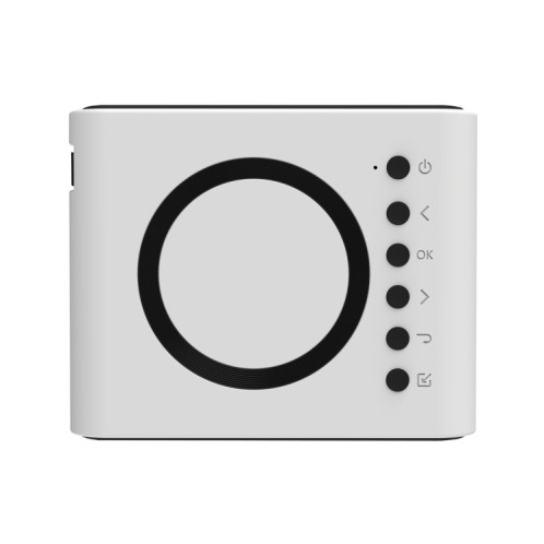 Le mini projecteur LCD T300S 320 x 240 24 lumens ANSI prend en charge le même écran filaire et sans fil, spécification : prise britannique (blanc) SH203B975-012