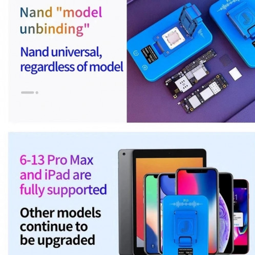 JCID P13 Nand Read Write Programmer DFU Purple Screen Tool pour iPhone 6 à 13 Pro Max SJ8887369-06