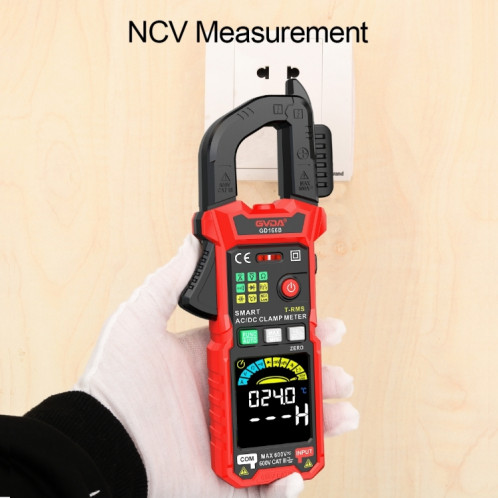 GVDA GD166A Multimètre Intelligent Anti-brûlure Multifonctionnel à Pince Numérique SG9131133-07