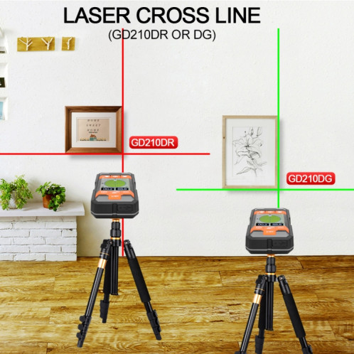 Détecteur de métaux portable à lumière verte GVDA GD210DG SG92071101-09
