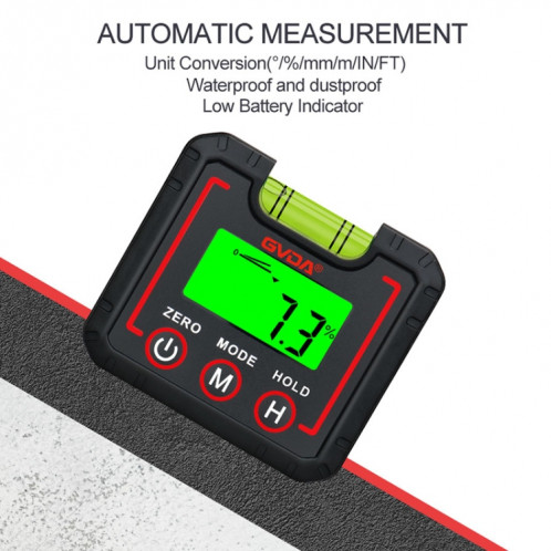 GVDA GD450M Rapporteur numérique Instrument de mesure de haute précision à 360 degrés SG92341580-08