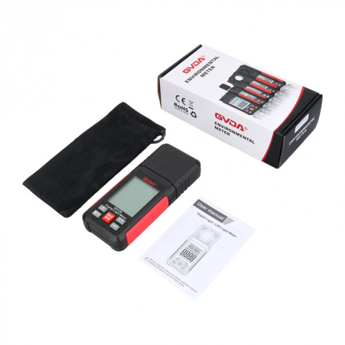 GVDA GD158 200000Lux Digital Light Meter Testeur Luminosité Photomètre SG9251228-09
