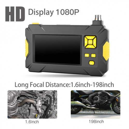 Endoscope numérique à double caméra P30 3,9 mm 1080P IP68 étanche à écran de 4,3 pouces, longueur: câble dur de 2 m (noir) SH201A81-011