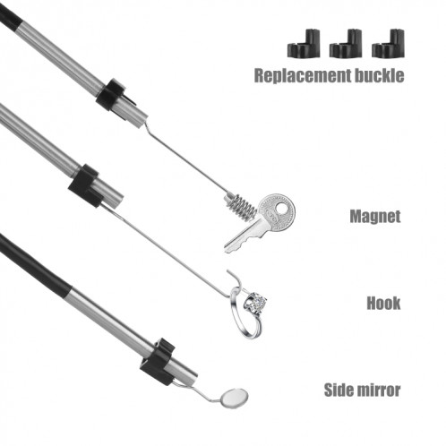 Endoscope numérique à double caméra P30 3,9 mm 1080P IP68 étanche à écran de 4,3 pouces, longueur: câble dur de 2 m (noir) SH201A81-011