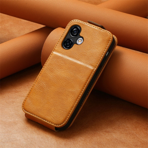 Pour Ulefone Note 16 Pro Zipper Wallet Étui de téléphone en cuir à rabat vertical (marron) SH201B1662-06