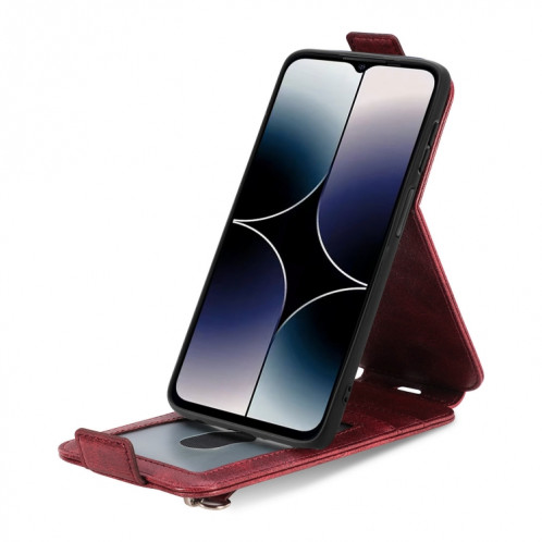 Pour Ulefone Note 16 Pro Zipper Wallet Étui de téléphone en cuir à rabat vertical (rouge) SH201C1020-06