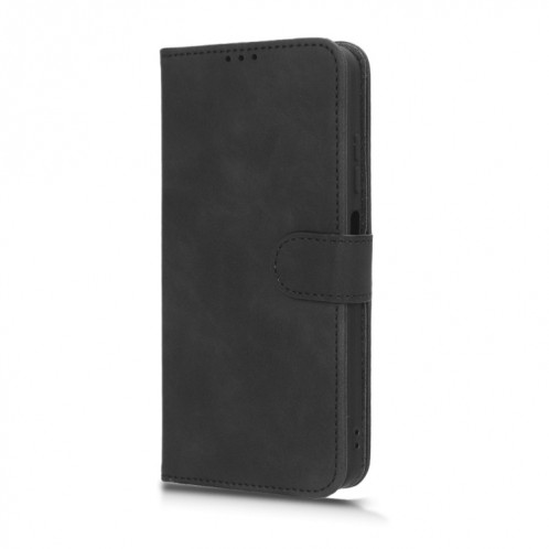 Pour Ulefone Note 16 Pro Skin Feel étui de téléphone en cuir à rabat magnétique (noir) SH001A1239-06