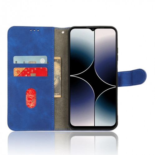 Pour Ulefone Note 16 Pro Skin Feel Étui de téléphone en cuir à rabat magnétique (Bleu) SH001B965-06