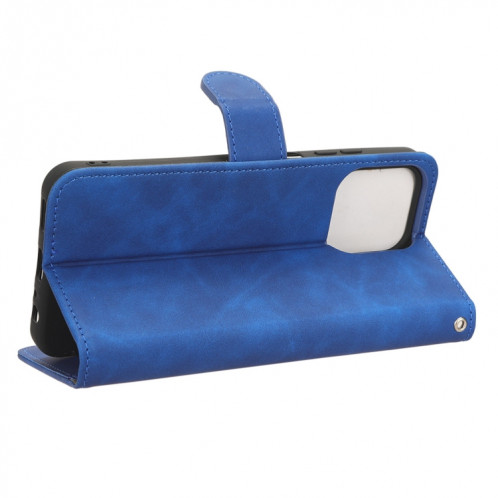 Pour Ulefone Note 16 Pro Skin Feel Étui de téléphone en cuir à rabat magnétique (Bleu) SH001B965-06