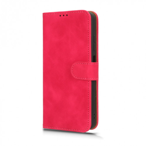 Pour Ulefone Note 16 Pro Skin Feel Étui de téléphone en cuir à rabat magnétique (Rose Rouge) SH001D522-06