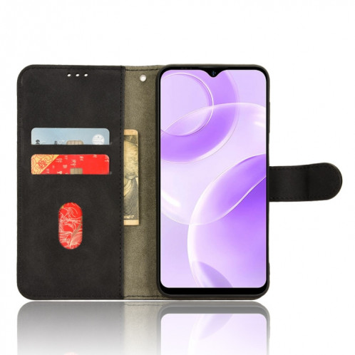 Pour Ulefone Note 15 Skin Feel Étui de téléphone en cuir à rabat magnétique (Noir) SH002A1170-06