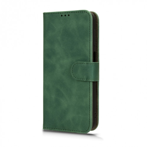 Pour Ulefone Note 15 Skin Feel Étui de téléphone en cuir à rabat magnétique (Vert) SH002C1691-06