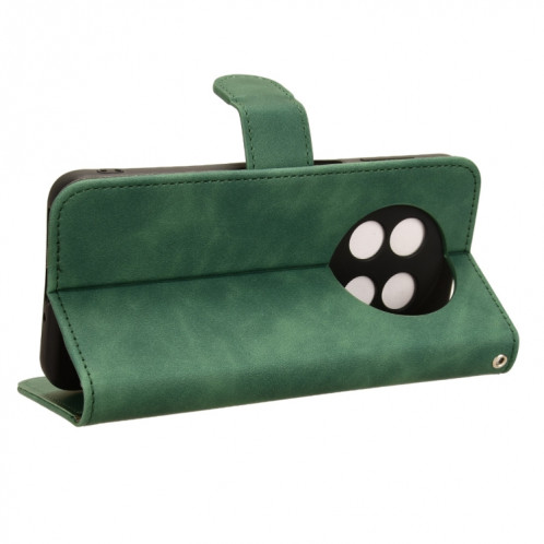 Pour Ulefone Note 15 Skin Feel Étui de téléphone en cuir à rabat magnétique (Vert) SH002C1691-06