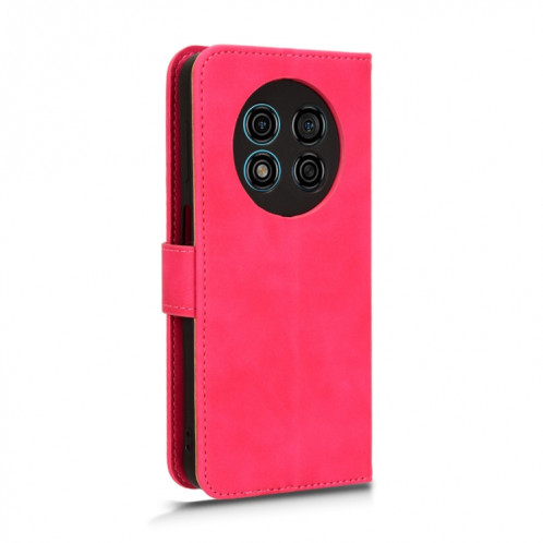 Pour Ulefone Note 15 Skin Feel Étui de téléphone en cuir à rabat magnétique (Rose rouge) SH002D1976-06