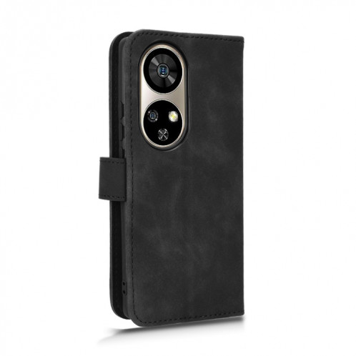Pour Ulefone Note 17 Pro Skin Feel Étui de téléphone en cuir à rabat magnétique (Noir) SH003A1036-06