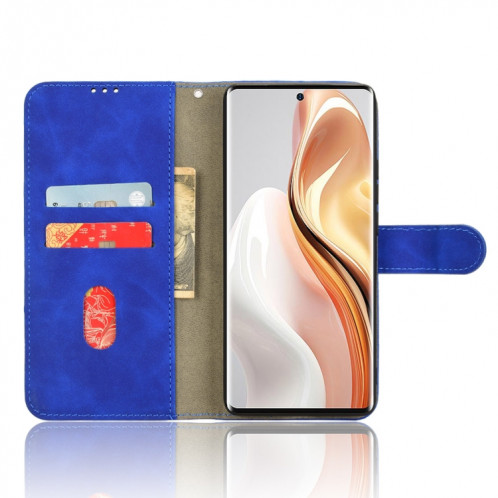 Pour Ulefone Note 17 Pro Skin Feel Étui de téléphone en cuir à rabat magnétique (Bleu) SH003B617-06