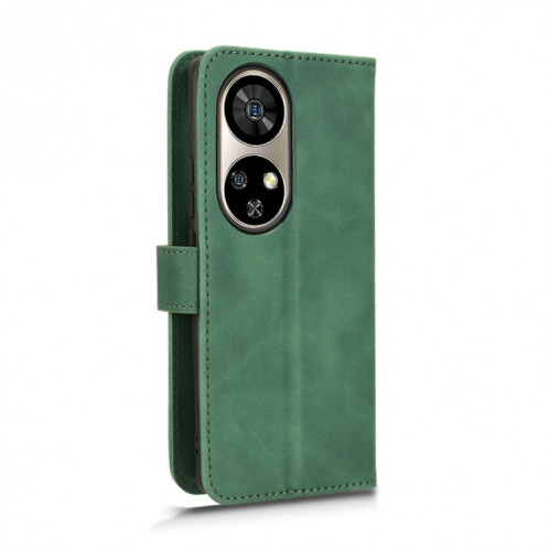 Pour Ulefone Note 17 Pro Skin Feel Étui de téléphone en cuir à rabat magnétique (Vert) SH003C870-06