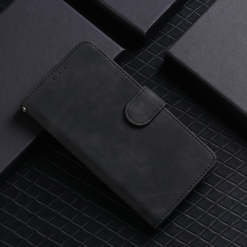 Pour Ulefone Note 18 Ultra Skin Feel Étui de téléphone en cuir à rabat magnétique (Noir) SH004A1806-06