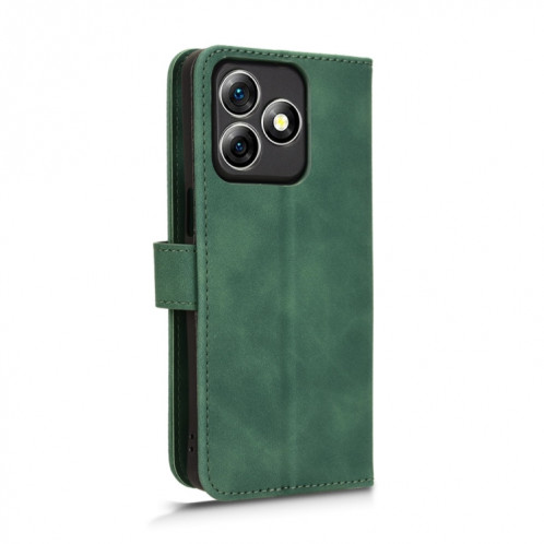 Pour Ulefone Note 18 Ultra Skin Feel Étui de téléphone en cuir à rabat magnétique (Vert) SH004C177-06