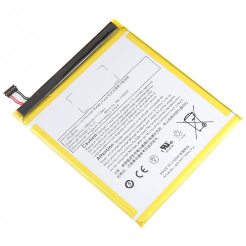 Remplacement de la batterie MC-308594 2980 mAh pour Amazon Kindle Fire 7 5ème génération SH5919136-00
