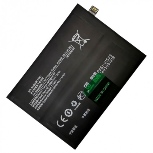 Remplacement de la batterie BLP861 2200mAh pour OnePlus Nord 2 5G DN2101 DN2103 SH6002293-00