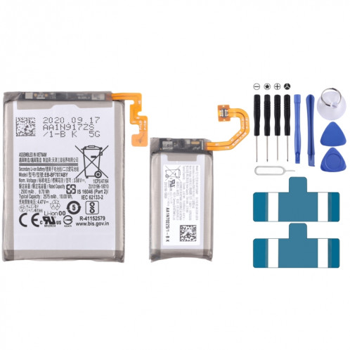 EB-BF707ABY EB-BF708ABY 1 paire de remplacement de batterie 2575mAh 725mAh pour Samsung Galaxy Z Flip 5G SH86051529-00
